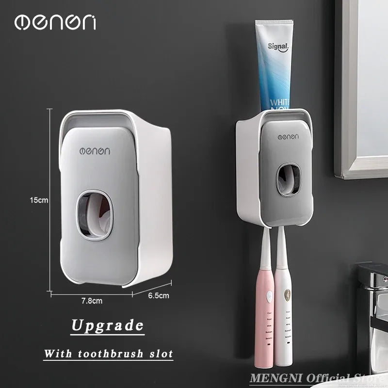 Wall-Mounted Automatic Toothpaste Dispenser Holder