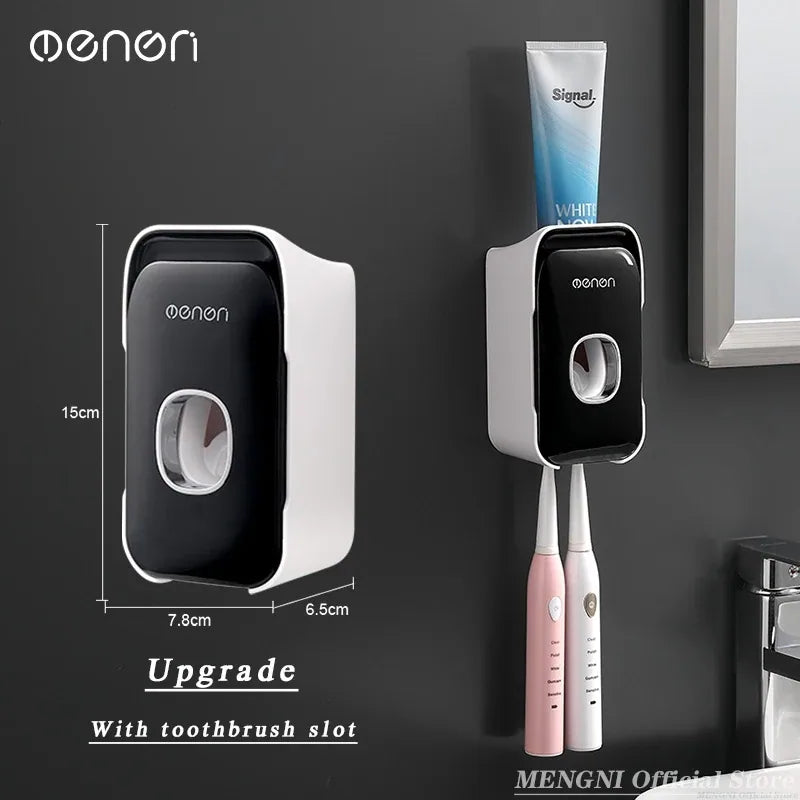 Wall-Mounted Automatic Toothpaste Dispenser Holder