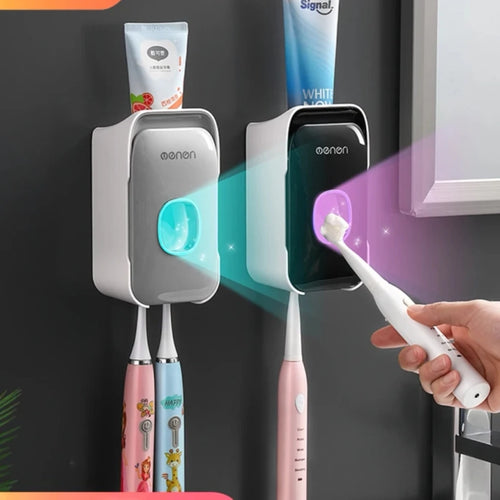 Wall-Mounted Automatic Toothpaste Dispenser Holder