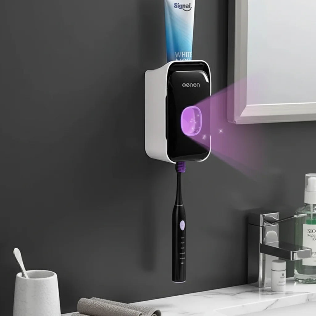 Wall-Mounted Automatic Toothpaste Dispenser Holder